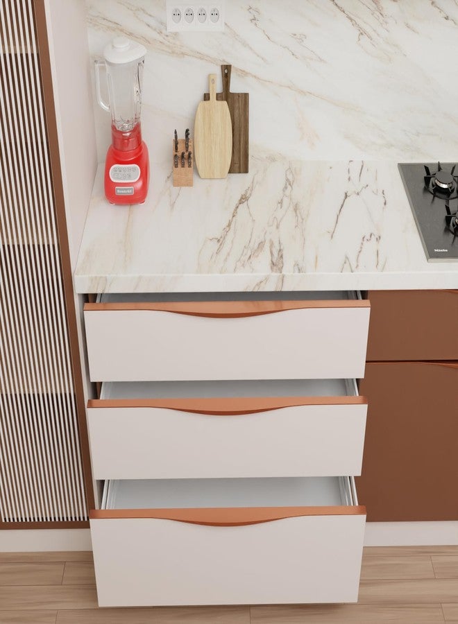 LAPO مقبض درج من الألومنيوم من لابو إيليت مقاس 12 بوصة - مثالي لخزائن المطبخ، وأبواب الخزائن، ومقبض درج المكتب للمنزل/الفندق/المكتب (لون ذهبي وردي، عبوة من قطعة واحدة) - Image 4